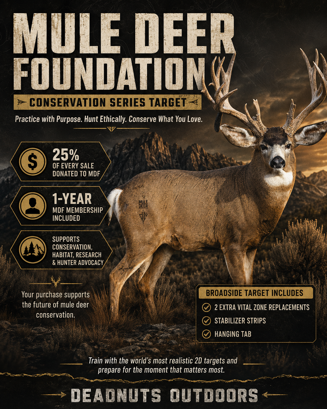 Mule Deer Foundation Conservation Series 2D Target 2026