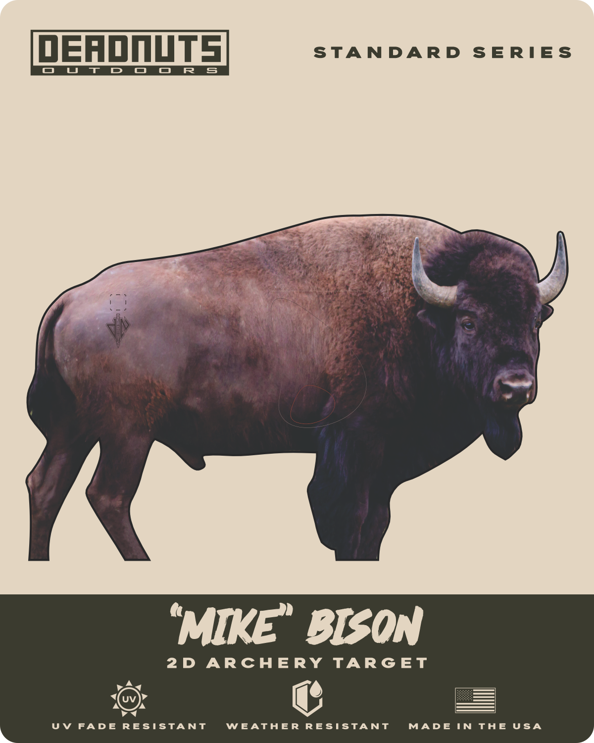 2D Mike Bison Broadside Target