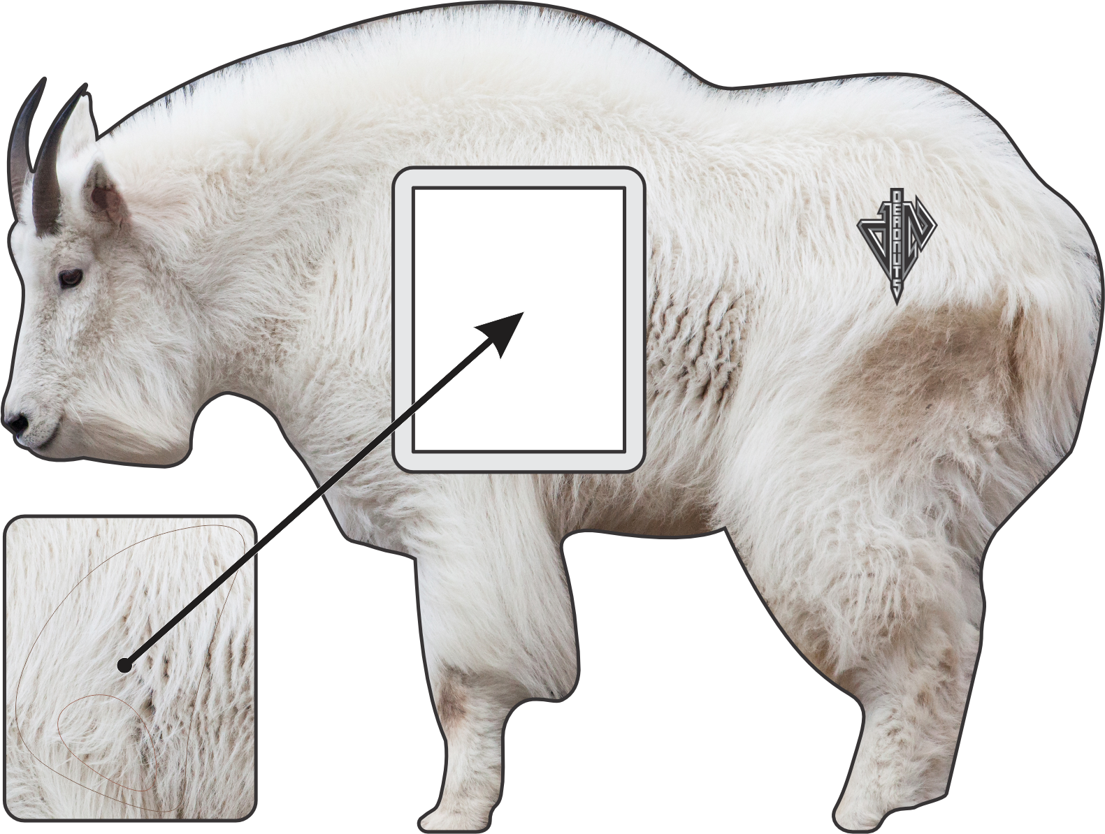 2D "Billy" Mountain Goat Broadside Target