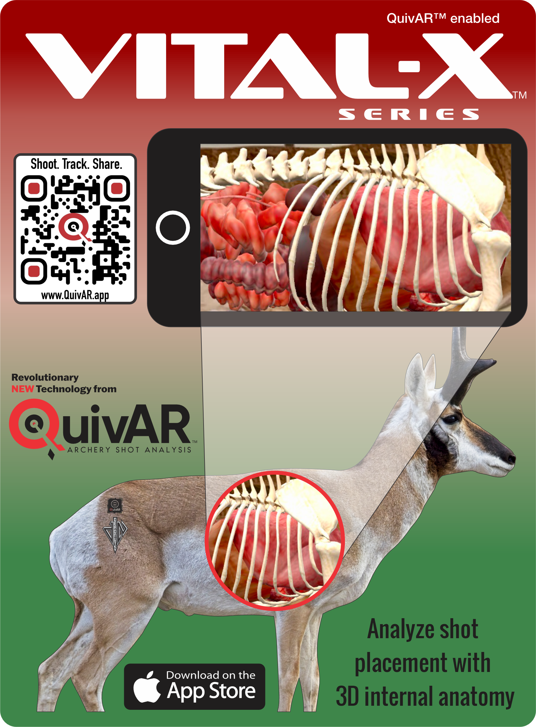 2D Broadside Pronghorn Buck