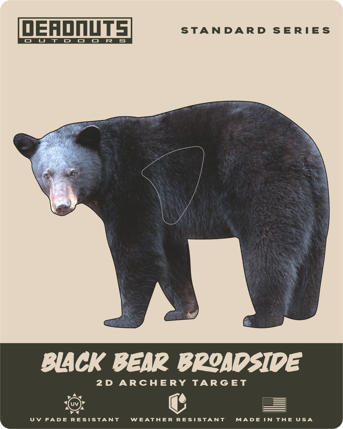 2D Black Bear Broadside Target