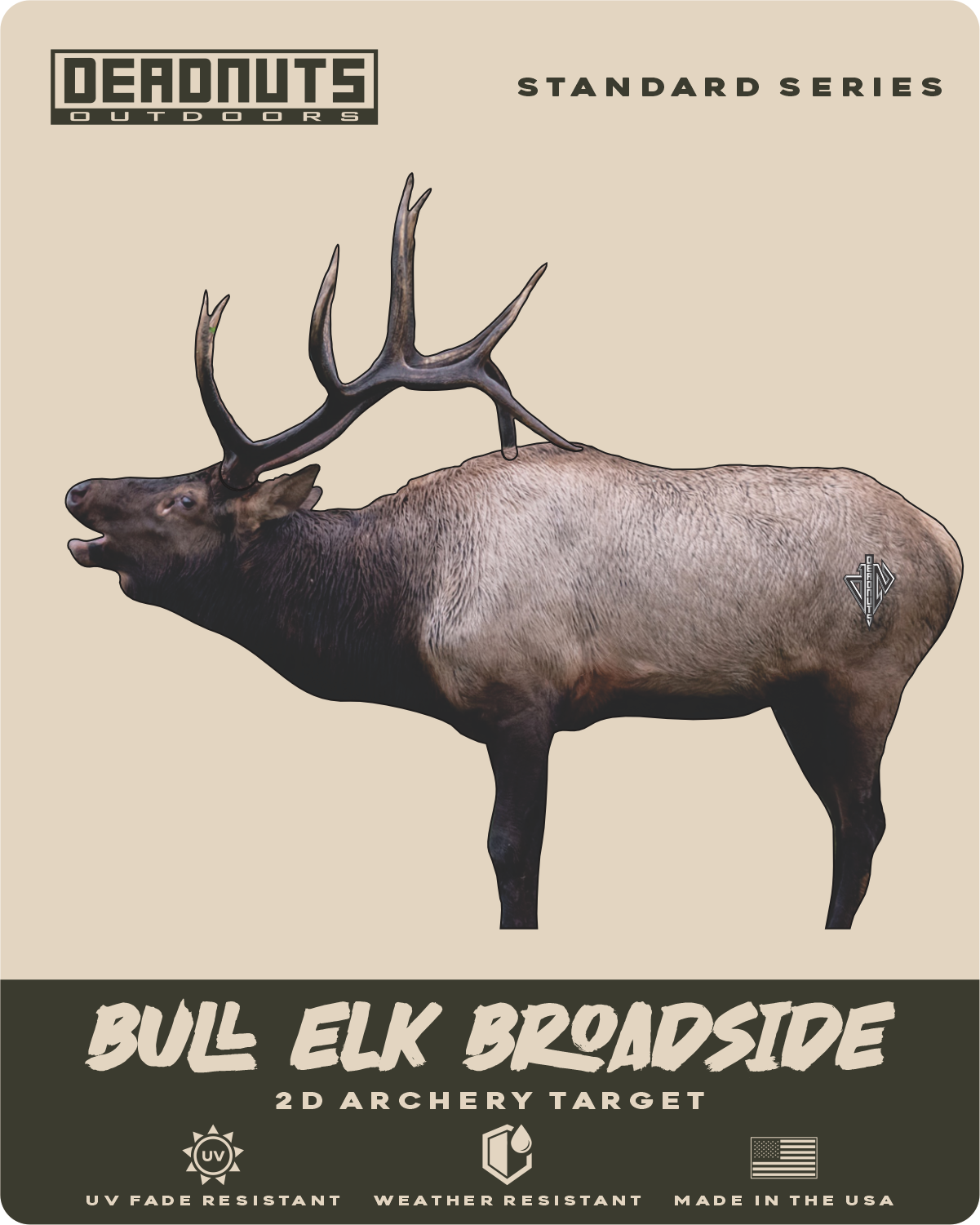 2D Bull Elk Broadside Target