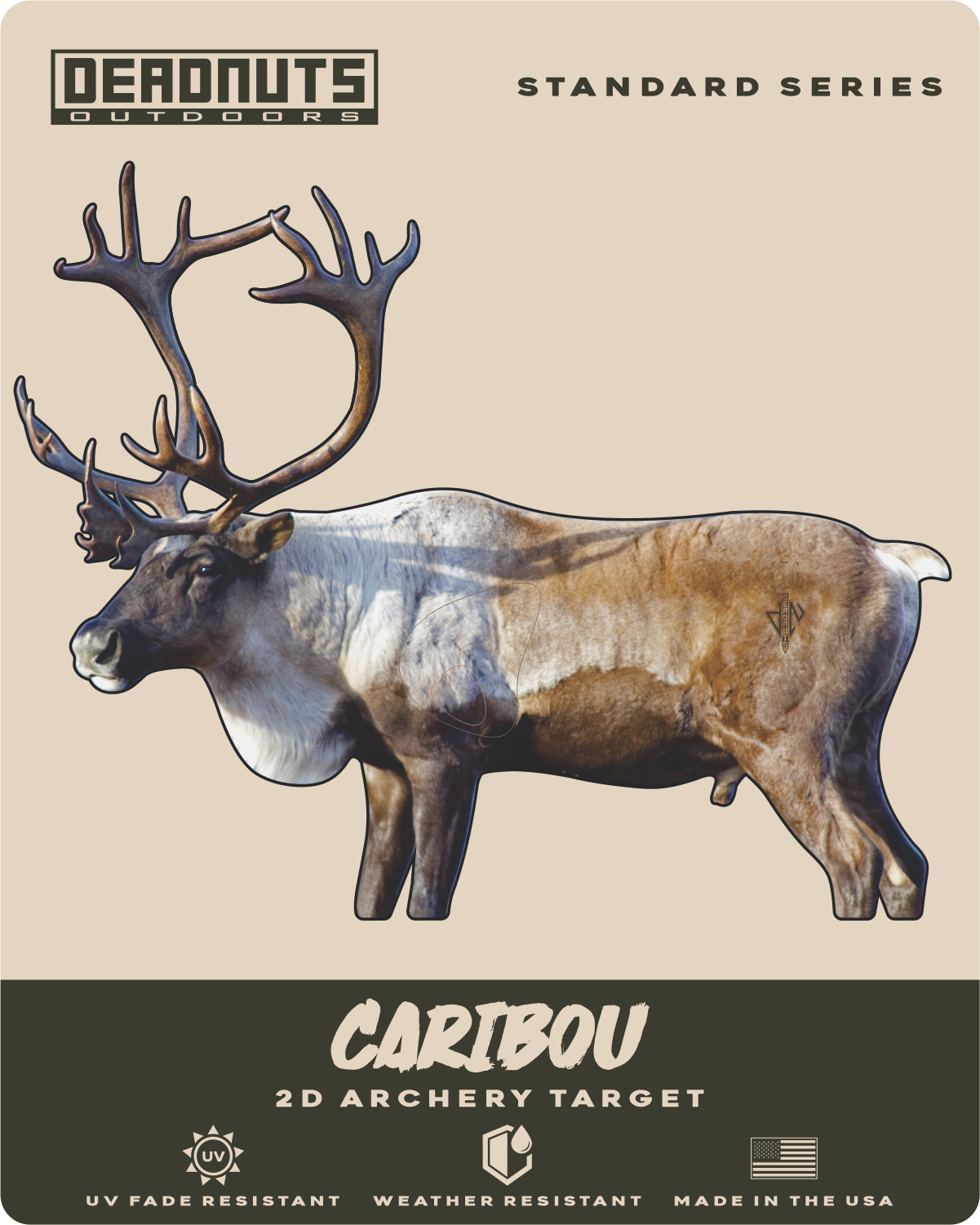 2D Caribou Broadside Target