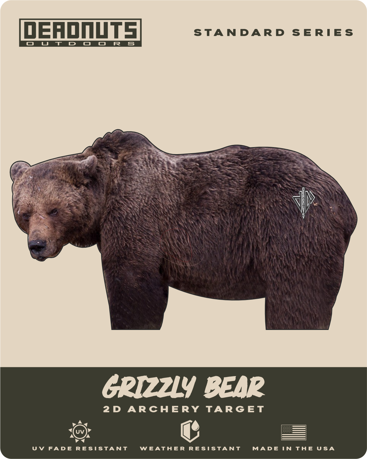 2D Grizzly Bear Broadside