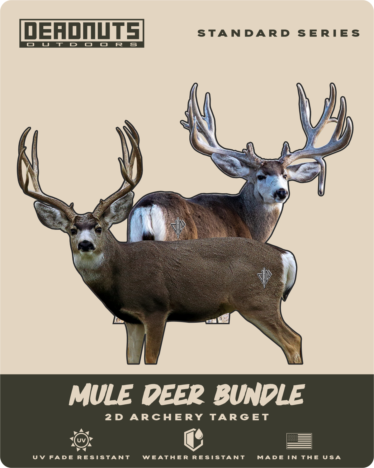Mule Deer Bundle (Broadside Mule Deer, Quartering Away Mule Deer)