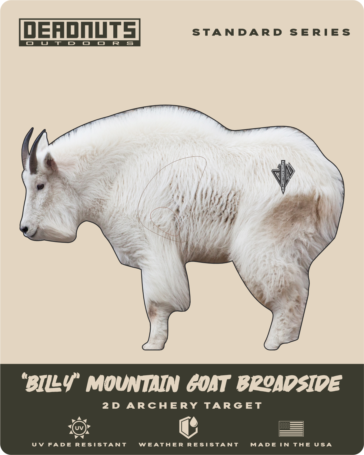 2D "Billy" Mountain Goat Broadside Target
