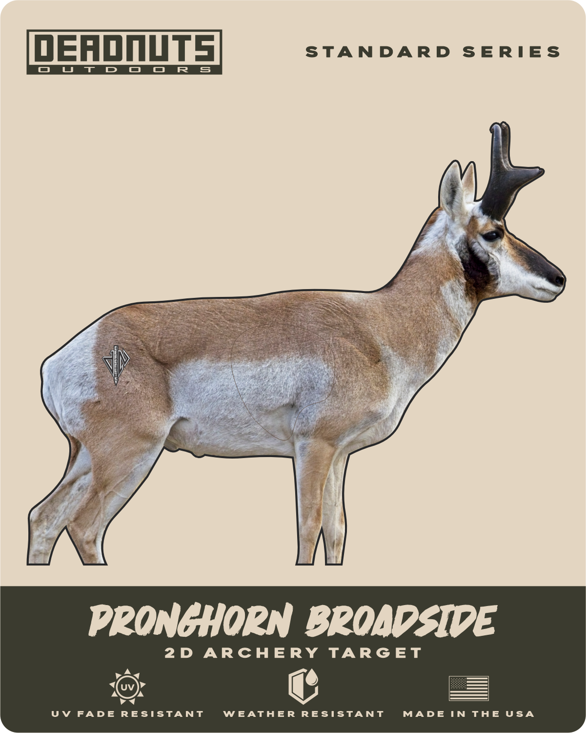 2D Broadside Pronghorn Buck