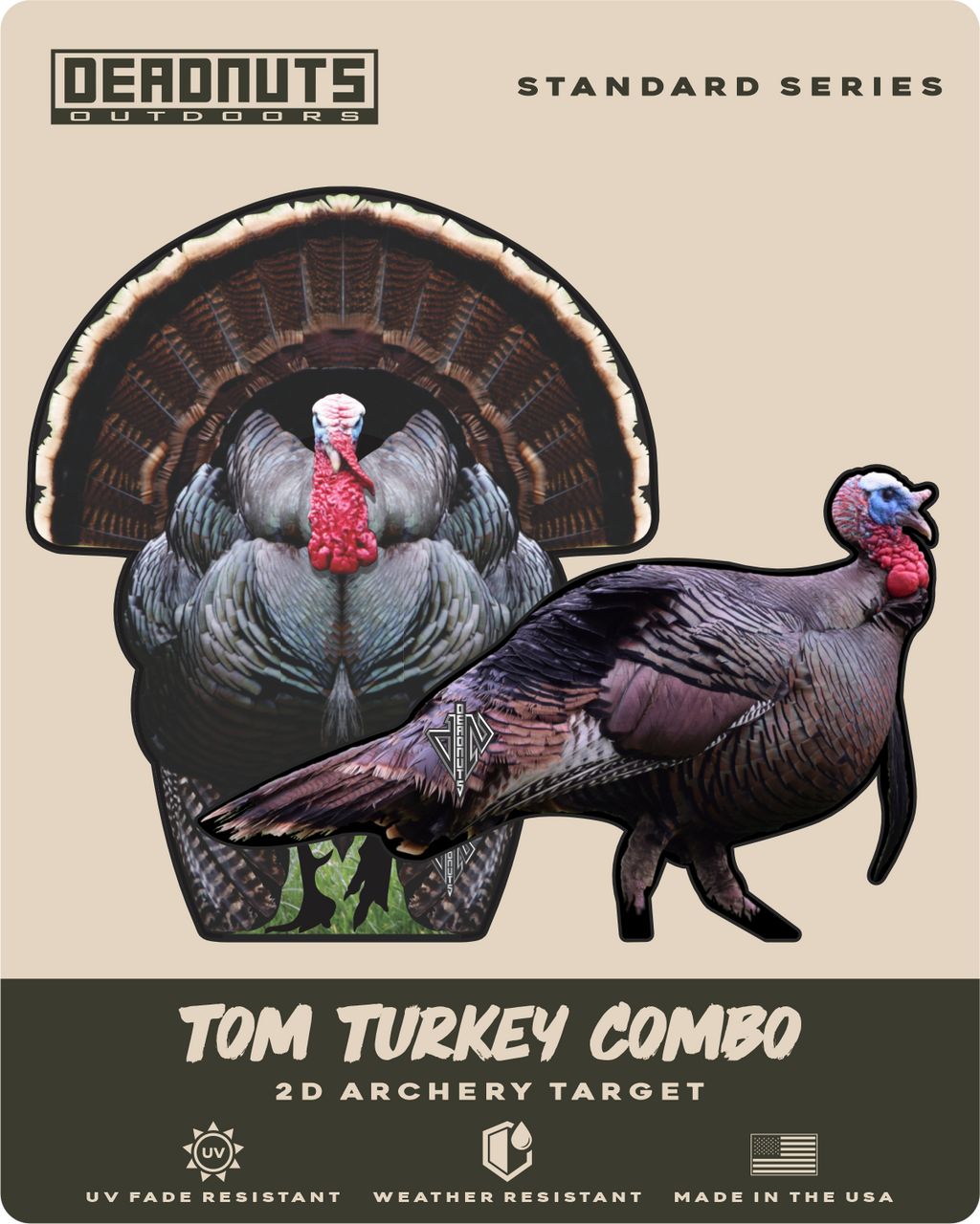 2D Tom Turkey Frontal & Broadside Targets Combo Pack