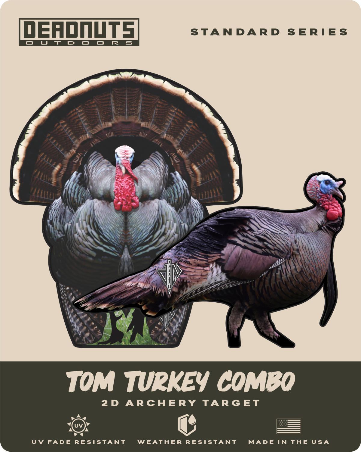 2D Tom Turkey Frontal & Broadside Targets Combo Pack
