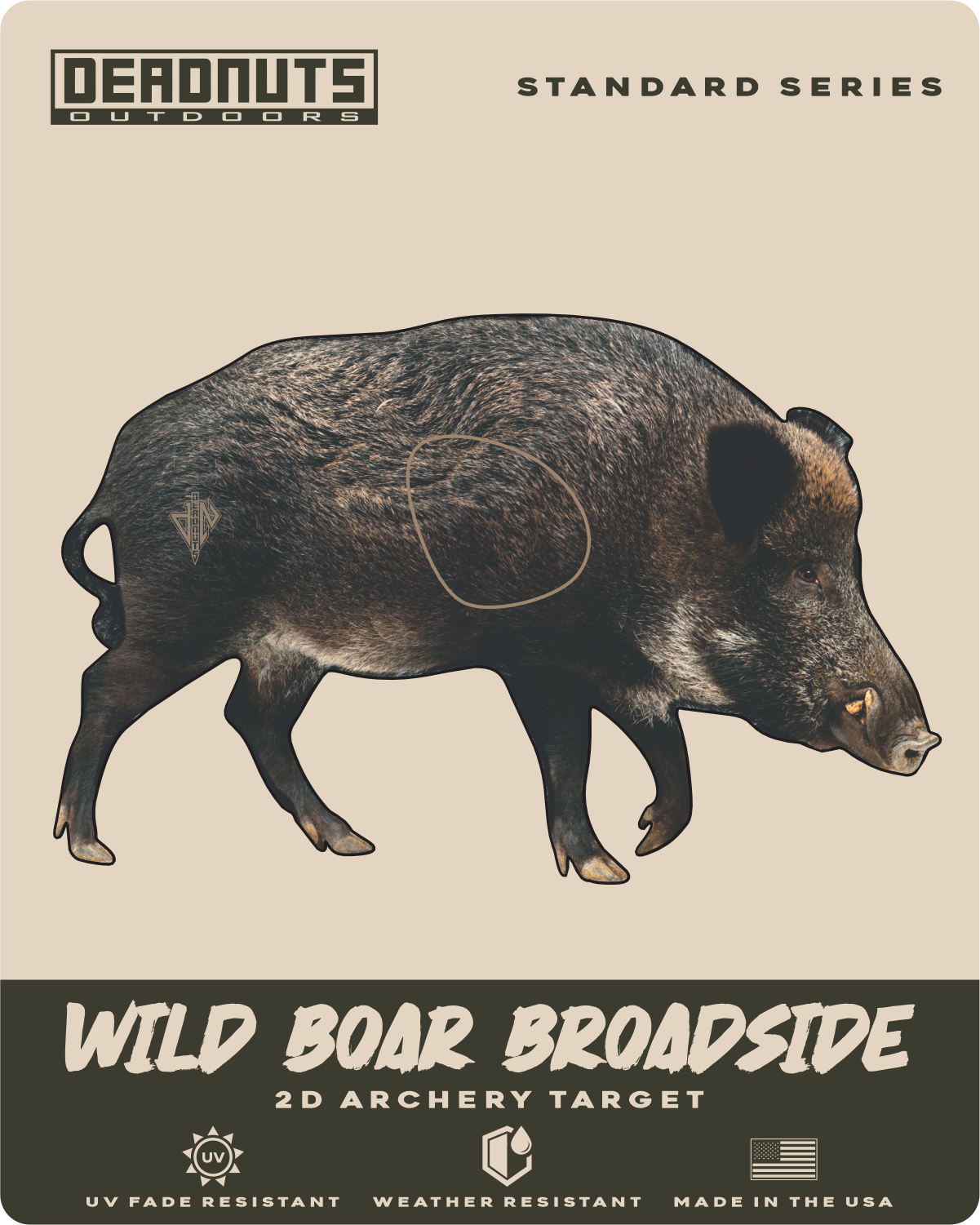 2D Wild Boar Broadside Target