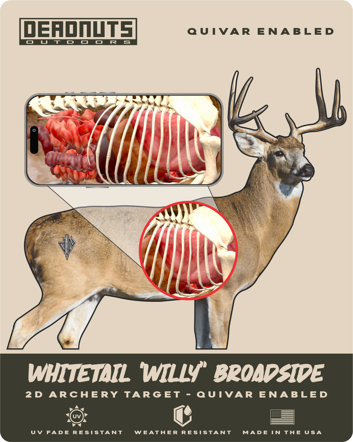 2D Whitetail "Willy" Broadside Target