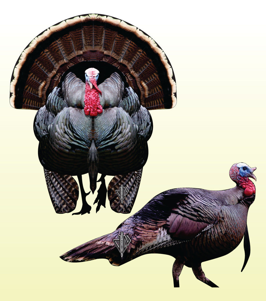 2D Tom Turkey Frontal & Broadside Targets Combo Pack